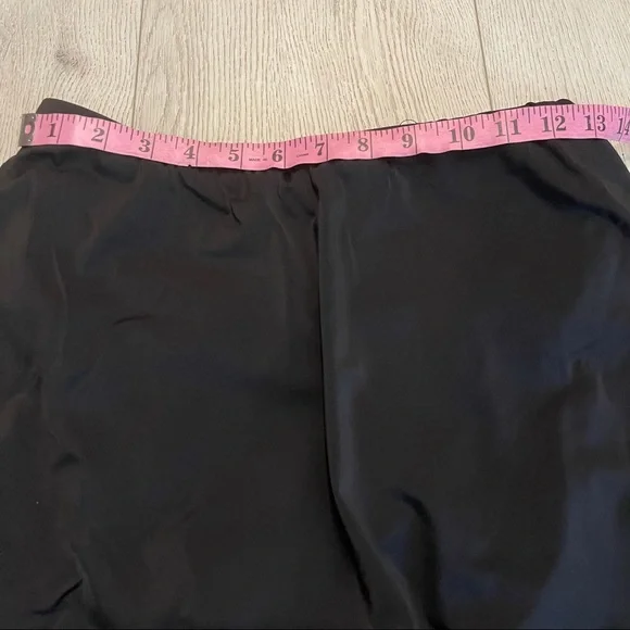 TRIMSHAPER Black Bikini Swim Skirt Bottom Size 10 - Picture 4 of 12